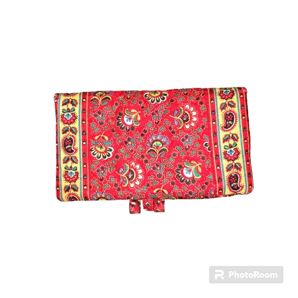 Retired! Vintage Vera Bradley Collette Red Duffle Bag and Matching Wallet - Picture 8 of 16